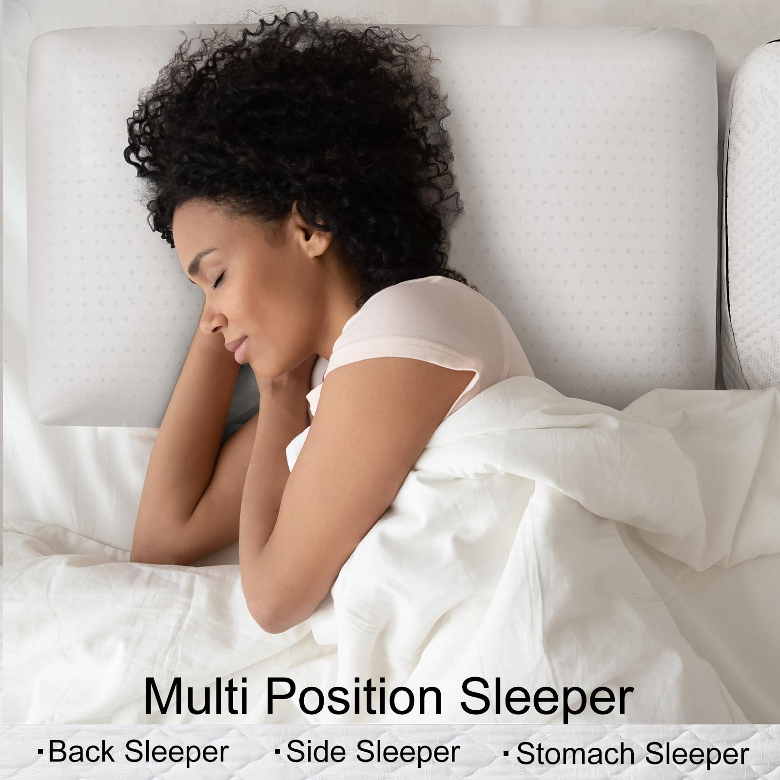 YFICBIK Talalay latex pillow durable foam offers long-lasting support and reliability.