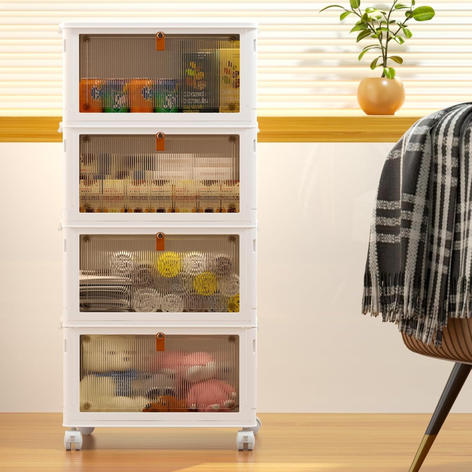 YFXCVSL wheels enable effortless moving and reorganization of belongings.