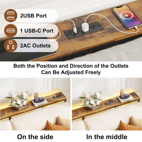 YGEOMER adjustable feet keep the table balanced on uneven floors