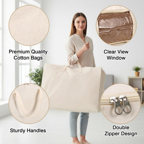 YGEOMER bag features a clear window for quick content checks.