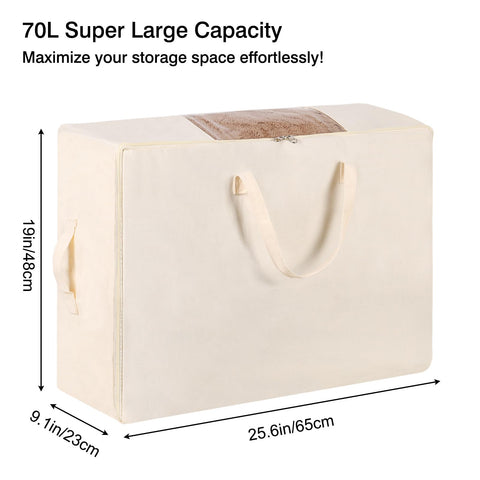 YGEOMER bag with four handles is easy to carry.