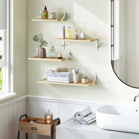 YGEOMER floating shelves assembly and installation guide