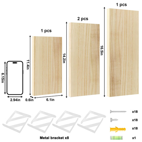 YGEOMER floating shelves in kitchen organizing spices and jars efficiently