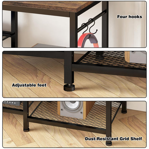 YGEOMER media console storage ready for gaming consoles and streaming devices