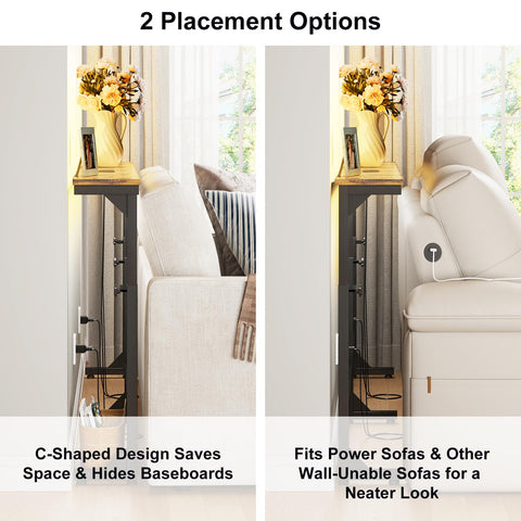 YGEOMER USB ports support quick device charging near seating