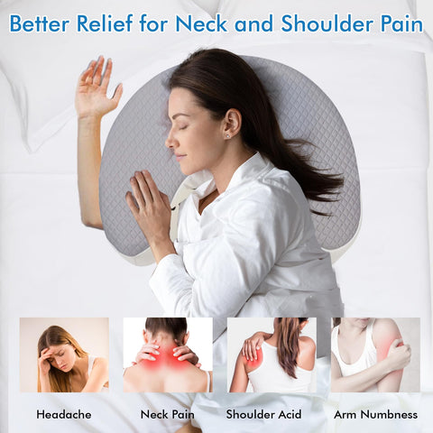 YGJT Side Sleeper Pillow versatile for leg elevation and back support