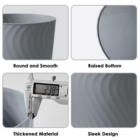 YGJT bottom-raised trash can for longer durability in daily use.