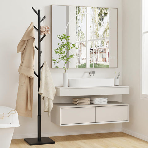 YheenLf solid rubberwood frame provides durable, sturdy storage.