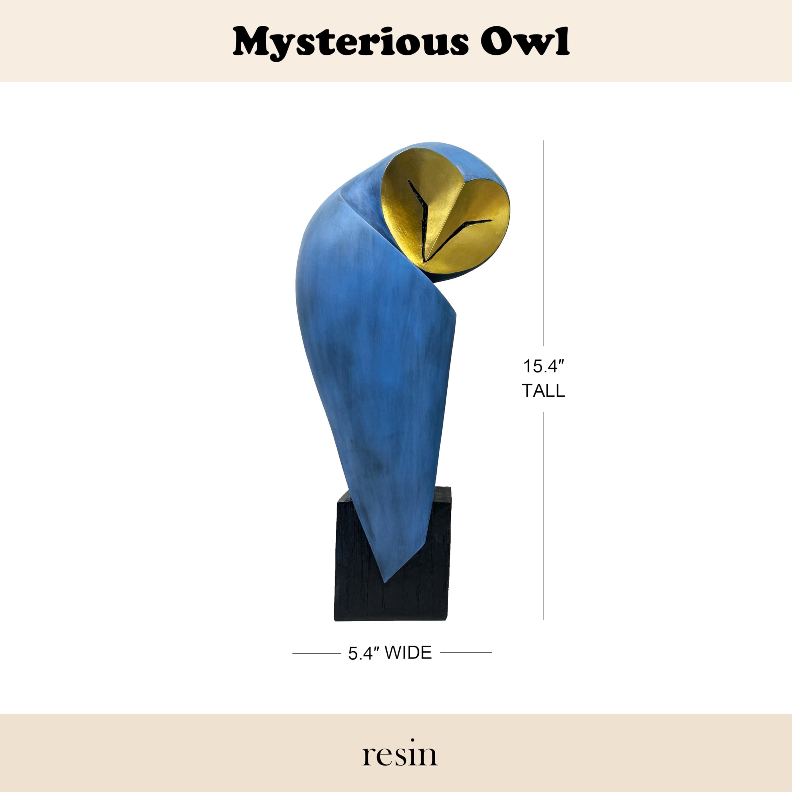 YHHRESINHOME bookshelf owl statue adds personality to living spaces.