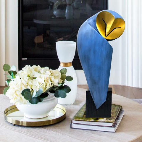 YHHRESINHOME collectible owl figurine elevates display cabinets.