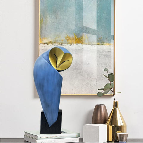 YHHRESINHOME desktop owl decor sculpture for a stylish office desk.