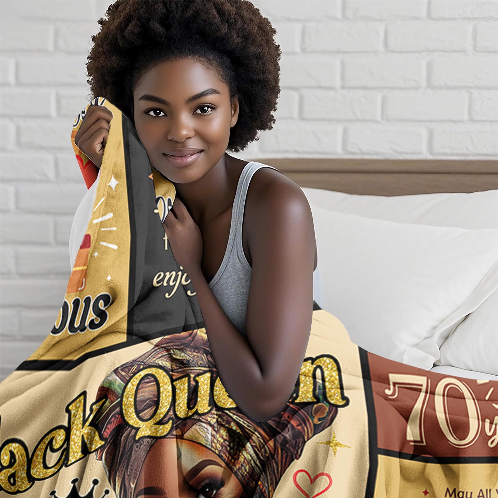 YHIKOUY inspirational messages blanket highlights strength and wisdom during quiet evenings
