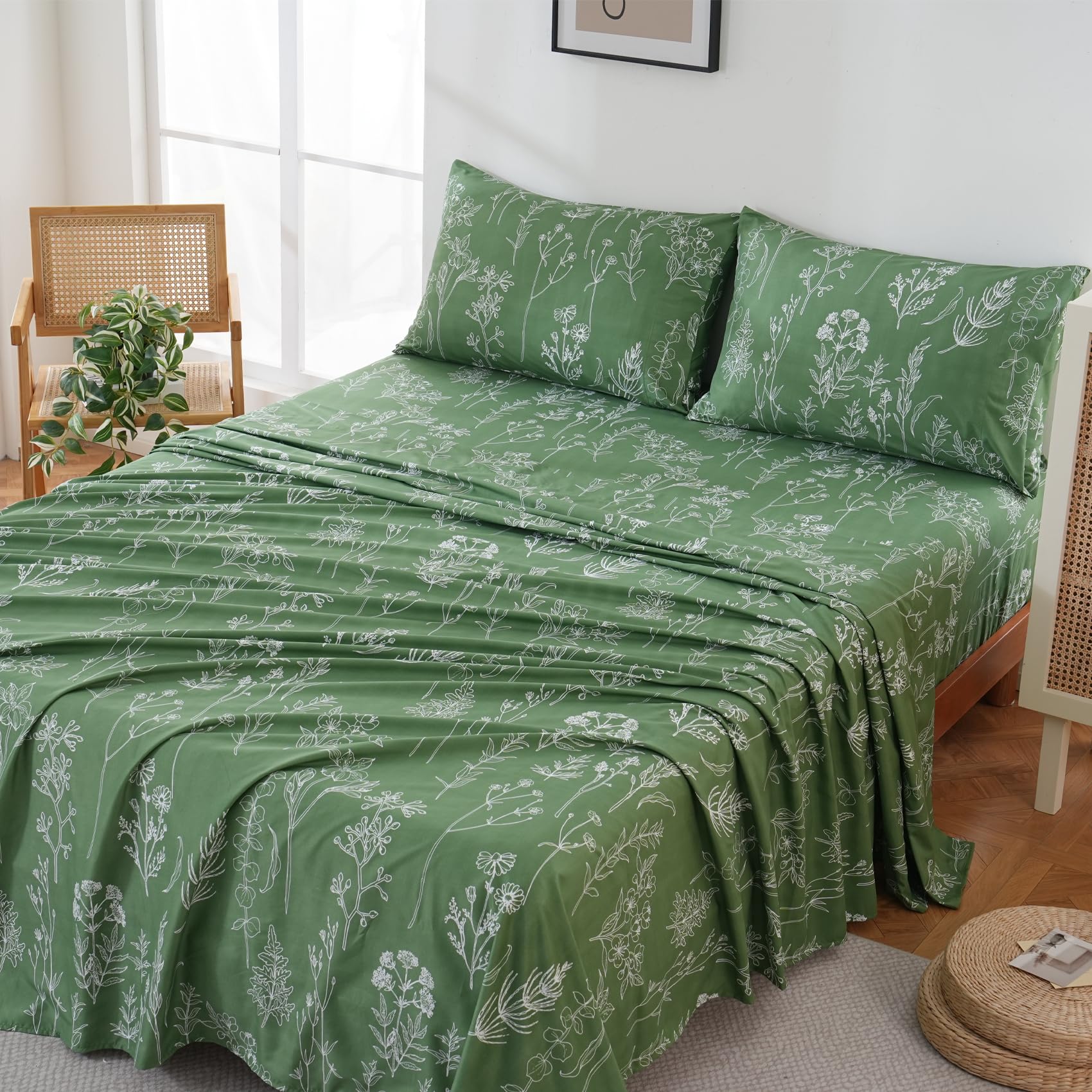 Yibeizi sheets are machine washable and quick to dry.