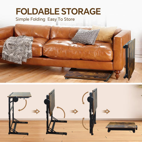 YIBOLIN'S Couch Table Tray extra-wide surface supports laptop, meals, or books.
