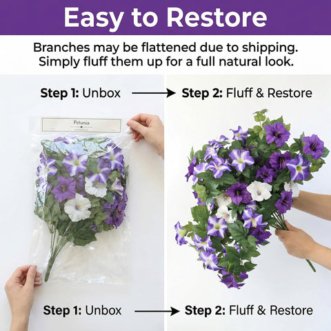 YIBUKIY lush foliage and flexible stems fill baskets beautifully.