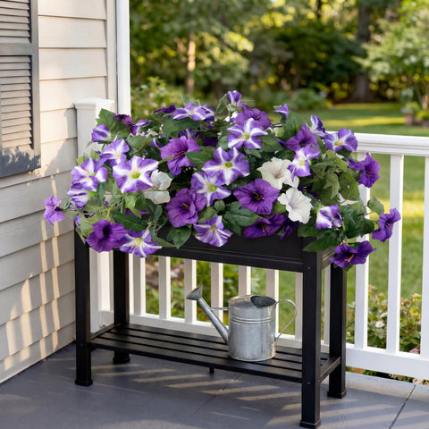 YIBUKIY durable leaves and stems with UV-treated plastic for weather resistance.