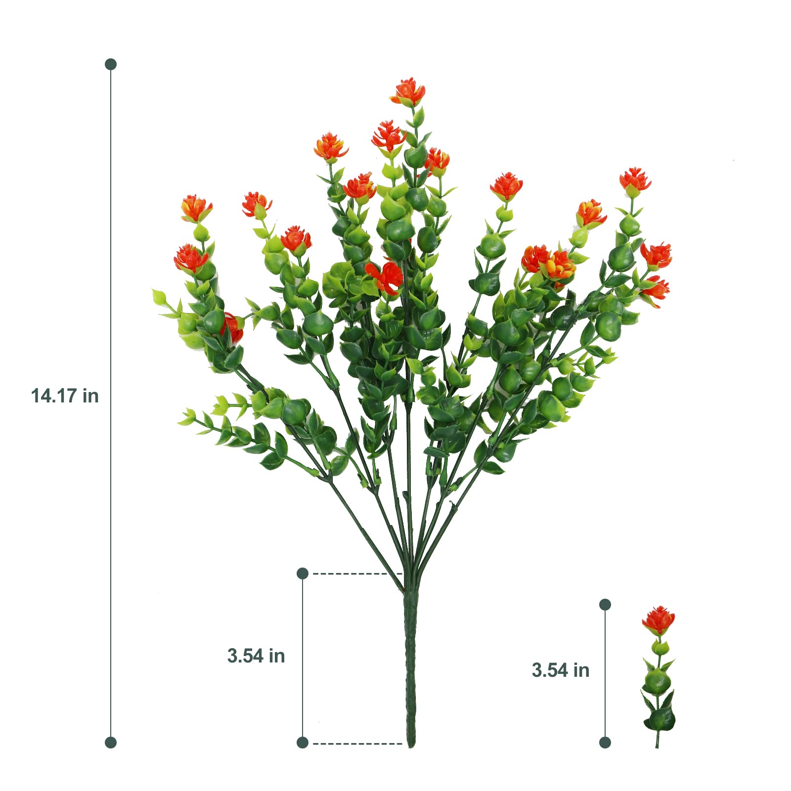 YIBUKIY artificial flowers for hanging baskets enable effortless DIY greenery.