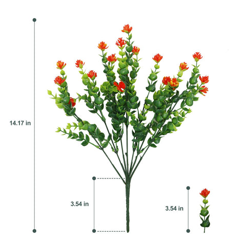 YIBUKIY artificial flowers for hanging baskets enable effortless DIY greenery.