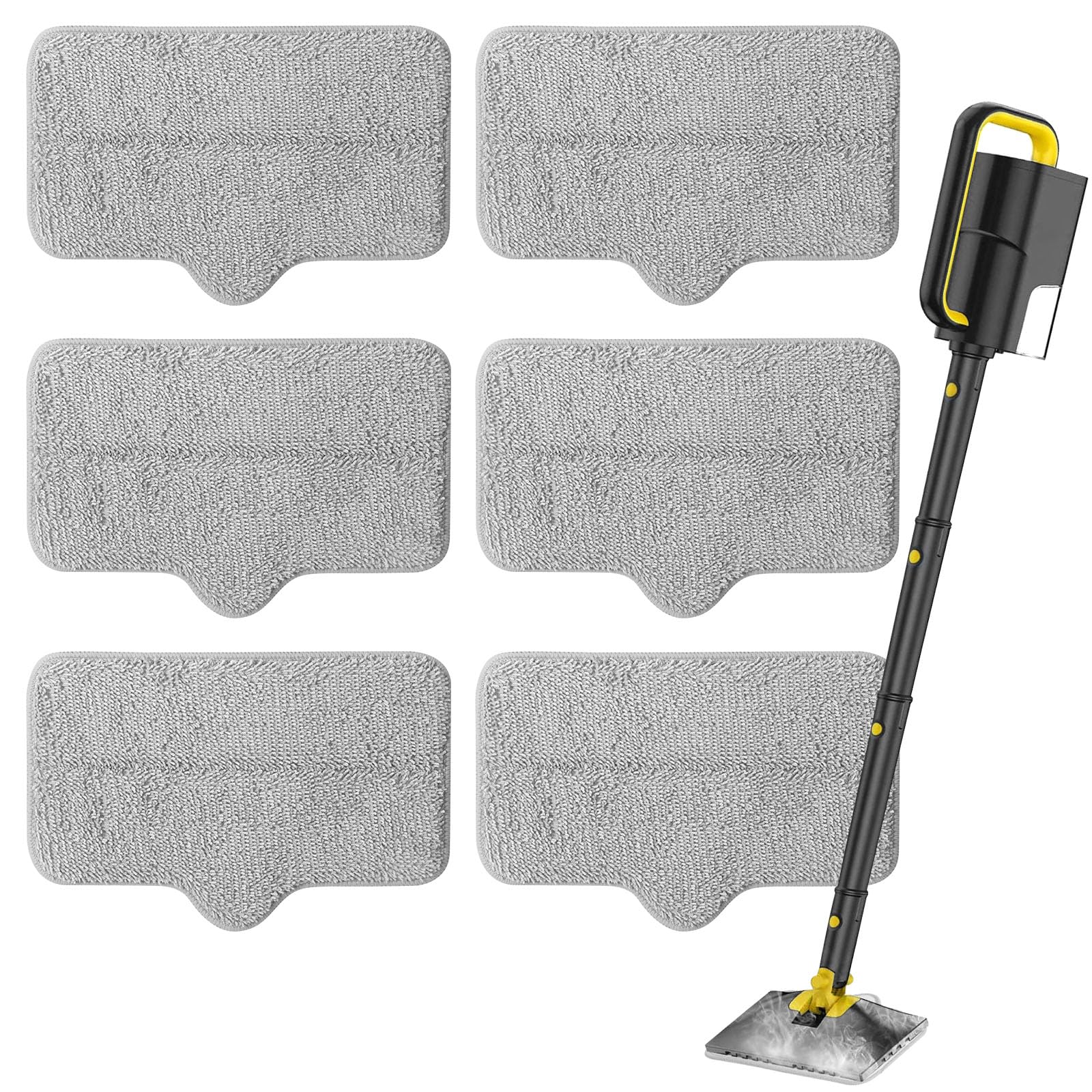 Yicotira steam mop pads pack front ready for efficient home floor cleaning.