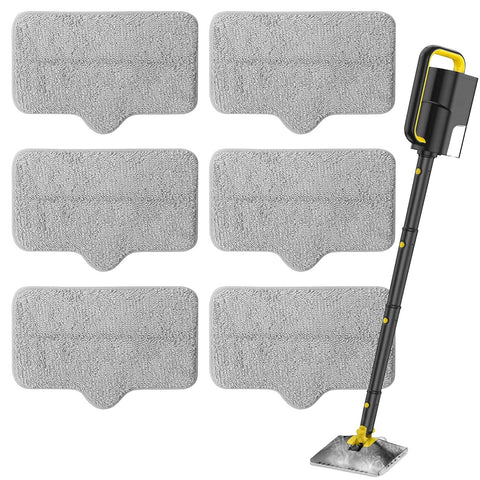 Yicotira steam mop pads pack front ready for efficient home floor cleaning.
