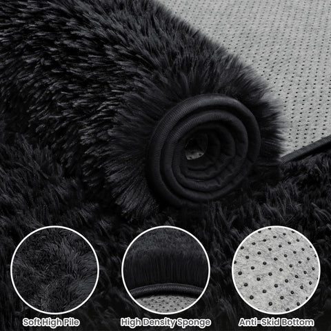 Yidanamy rug is easy to clean with vacuuming and wiping.