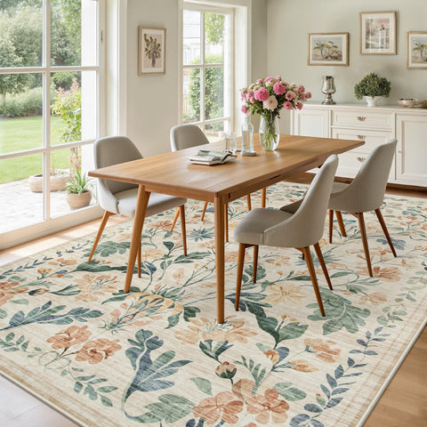 Yidanamy ultra-soft low-pile rug delivers cozy barefoot comfort.