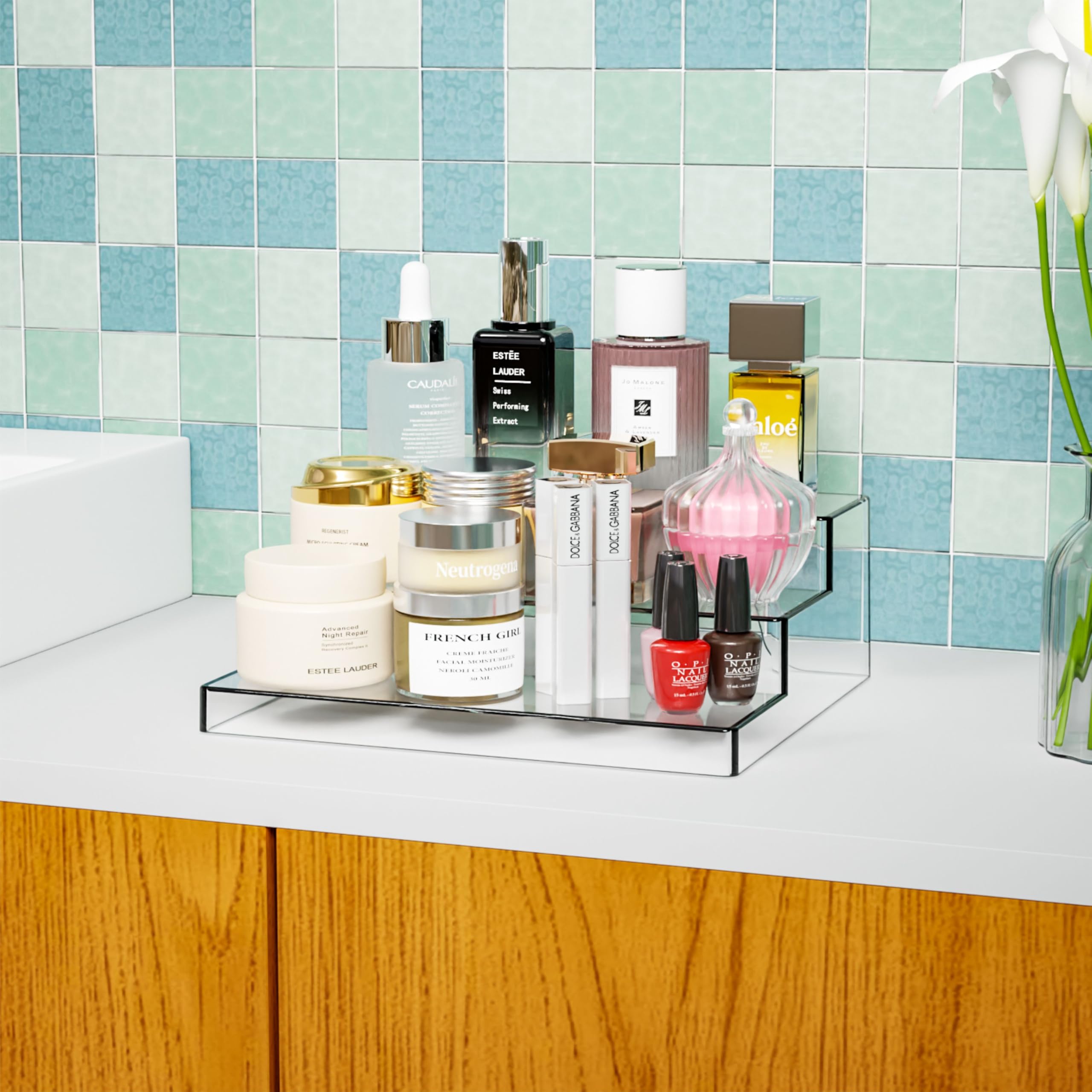 Yieach collectibles shelf helps organize figures and small items with clear visibility.