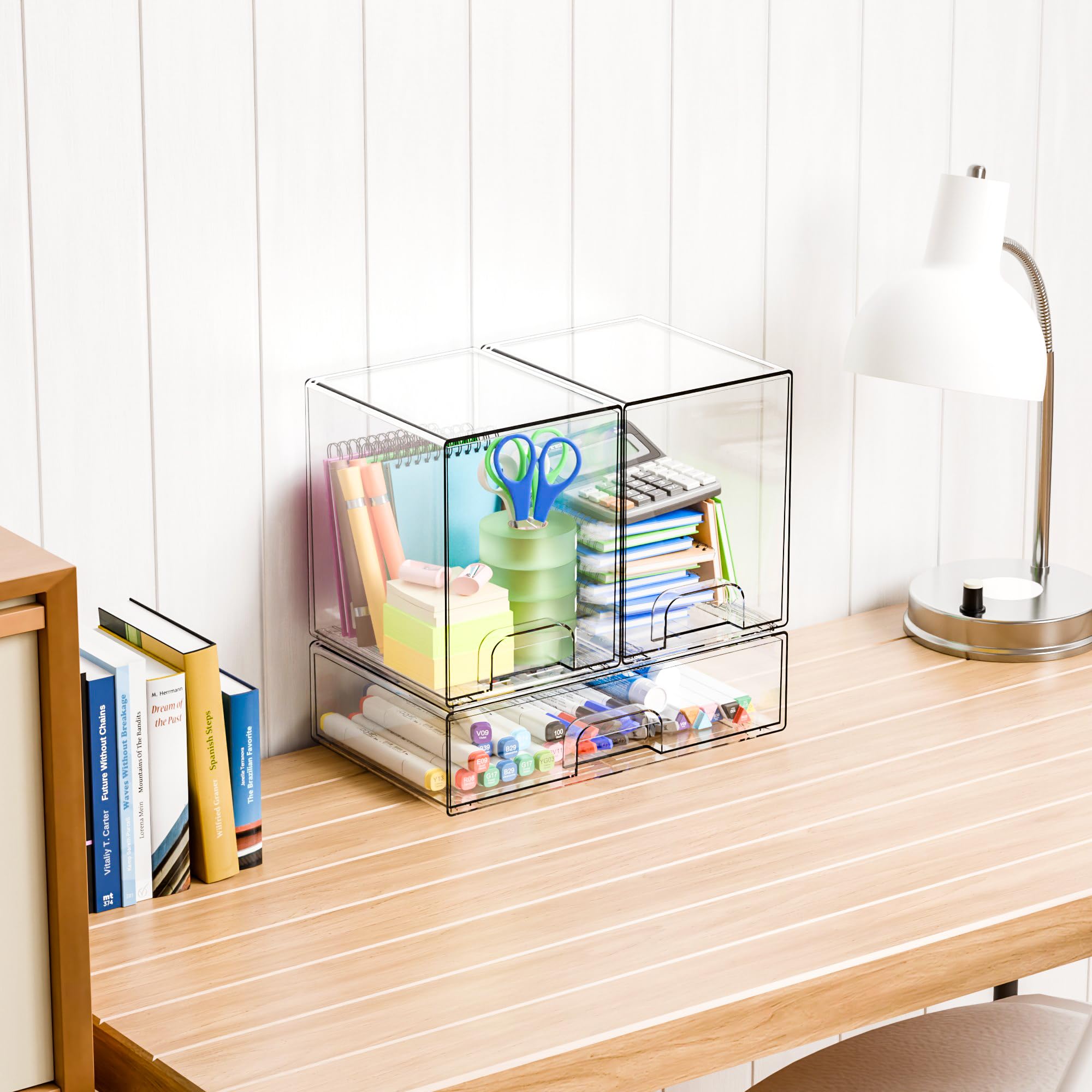 Yieach built-in handles enable smooth pull-out access.
