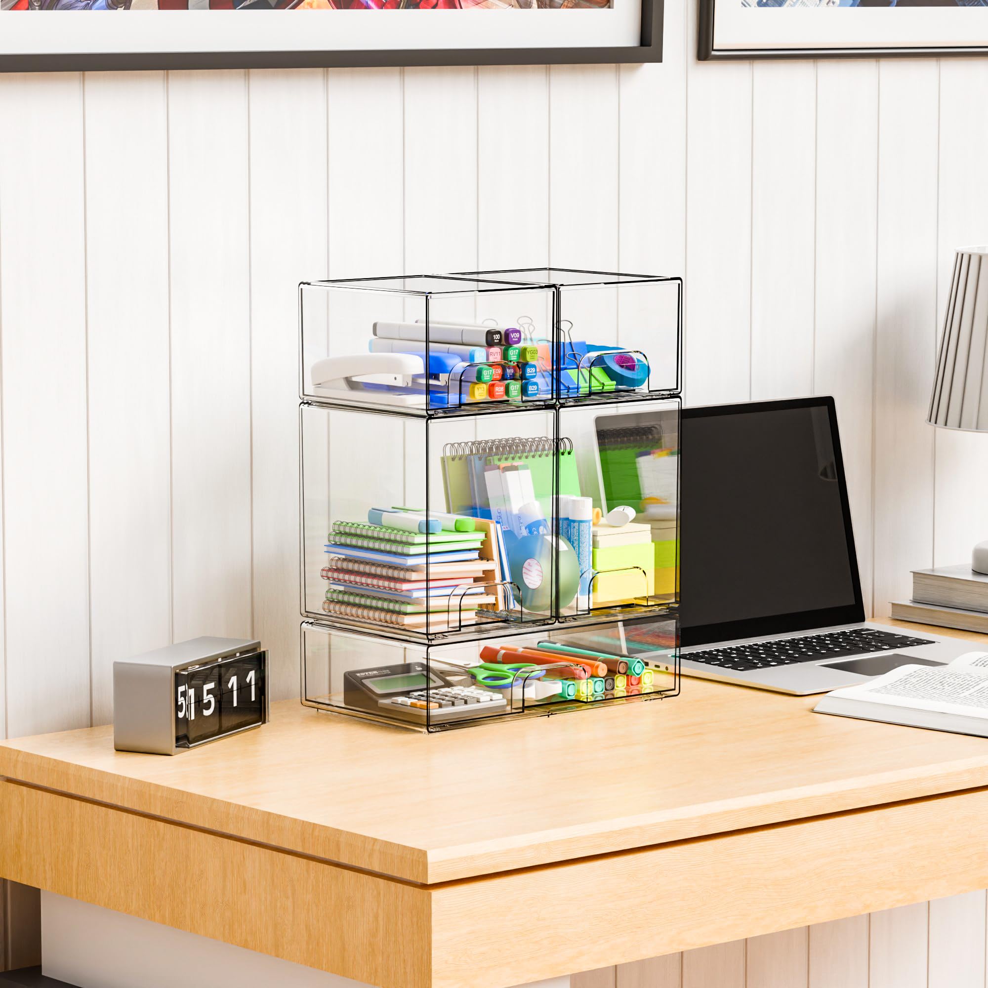 Yieach multipurpose storage bin adapts for cosmetics, jewelry, or skincare