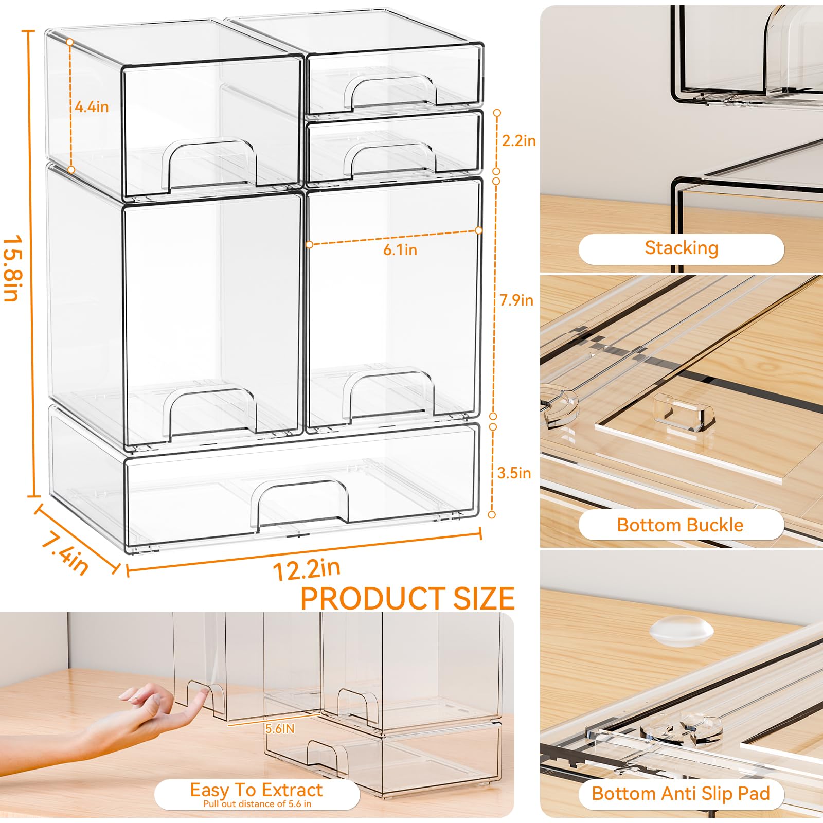 Yieach pacifier and accessories organizer keeps small items within easy reach.