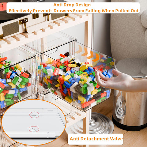 Yieach 30-second assembly allows fast setup of drawer units.