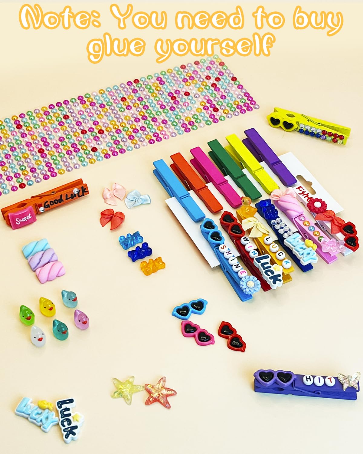 Yigney Cheer Pins duck charms add playful spirit to clips