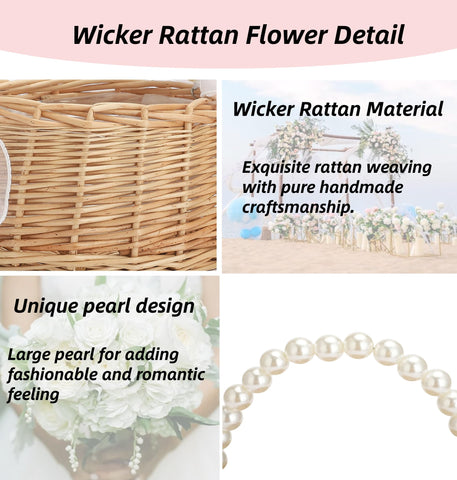 Yiheini wedding decor idea with two baskets and corsages