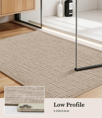 YIHOUSE 16x24 bath rug ideal near sinks and showers for protection