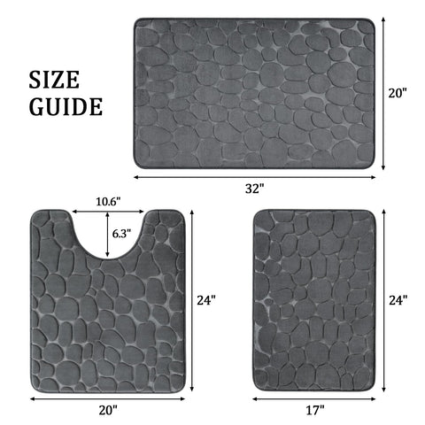 YIHOUSE absorbent bath mat dries quickly to keep floors dry