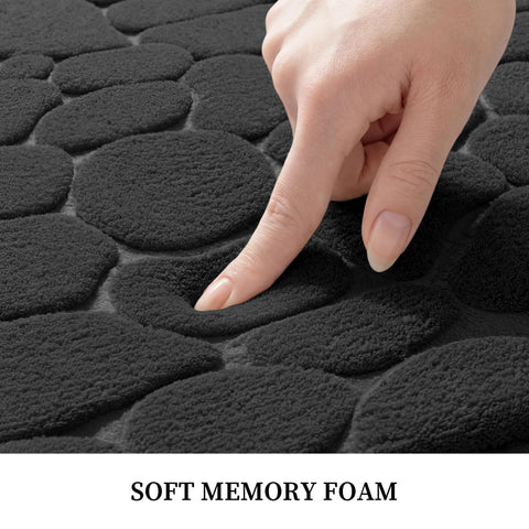 YIHOUSE absorbent bath rug dries feet quickly and keeps floors clean.