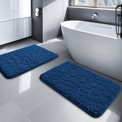YIHOUSE absorbent velvet top rug dries feet quickly and reduces moisture.