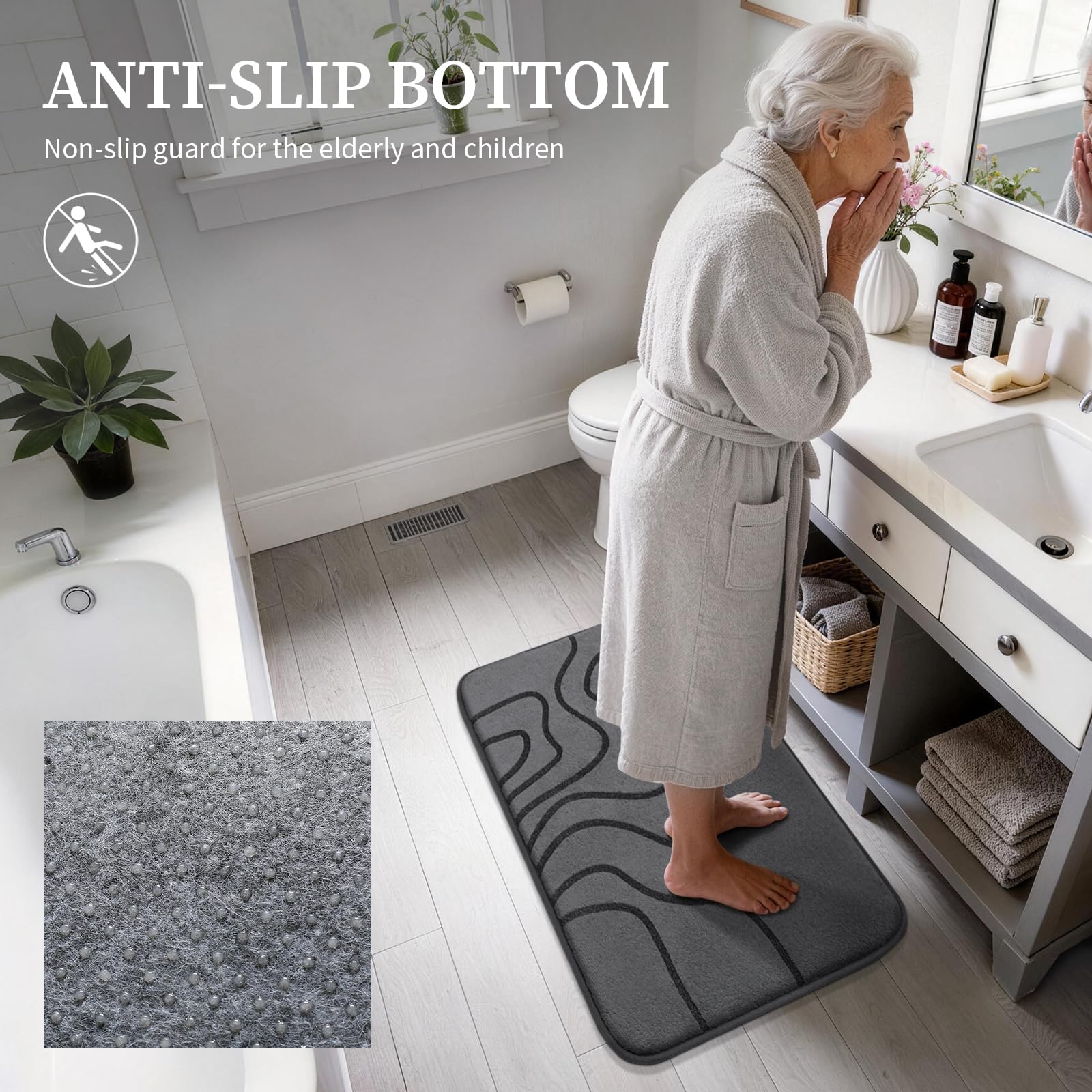 YIHOUSE two-piece memory foam set includes 17 by 24 and 20 by 32 inches.