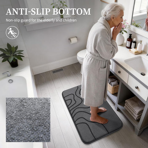 YIHOUSE two-piece memory foam set includes 17 by 24 and 20 by 32 inches.