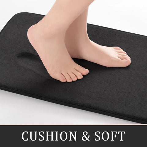 YIHOUSE 24x20 U-shaped rug near vanity for full coverage