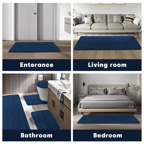 YIHOUSE memory foam bath rug improve comfort with every step