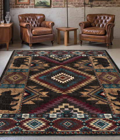 YIHOUSE machine-washable area rug makes spills quick to clean