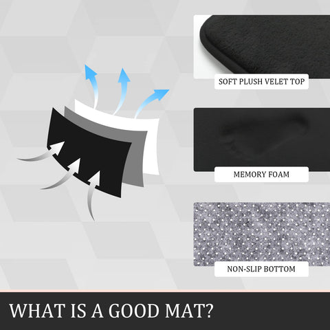 YIHOUSE machine-washable bath mats for easy care and vibrant color