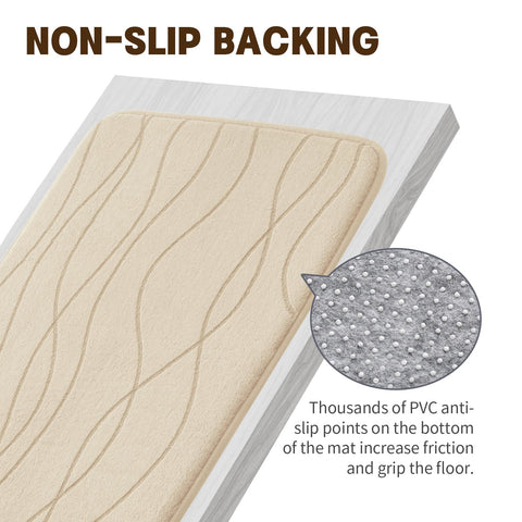 YIHOUSE machine-washable rug set, easy cleaning without fading or lint