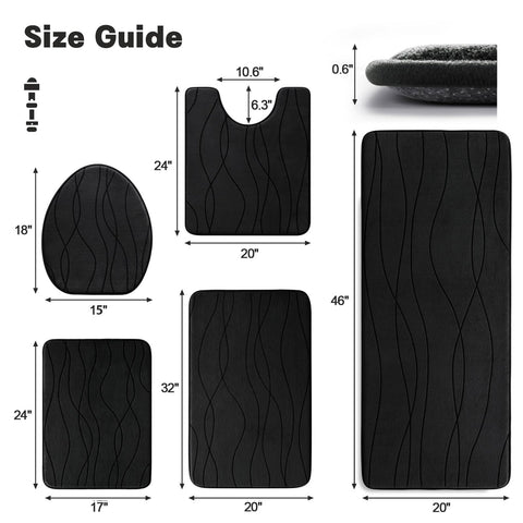 YIHOUSE machine-washable rug set, colors stay vibrant after washing