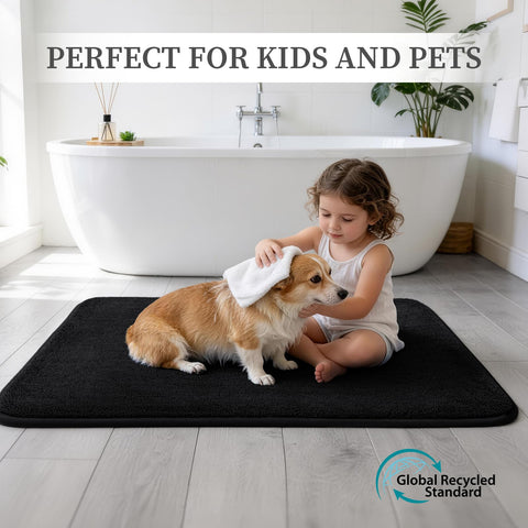 YIHOUSE machine washable bath rugs with easy-care design