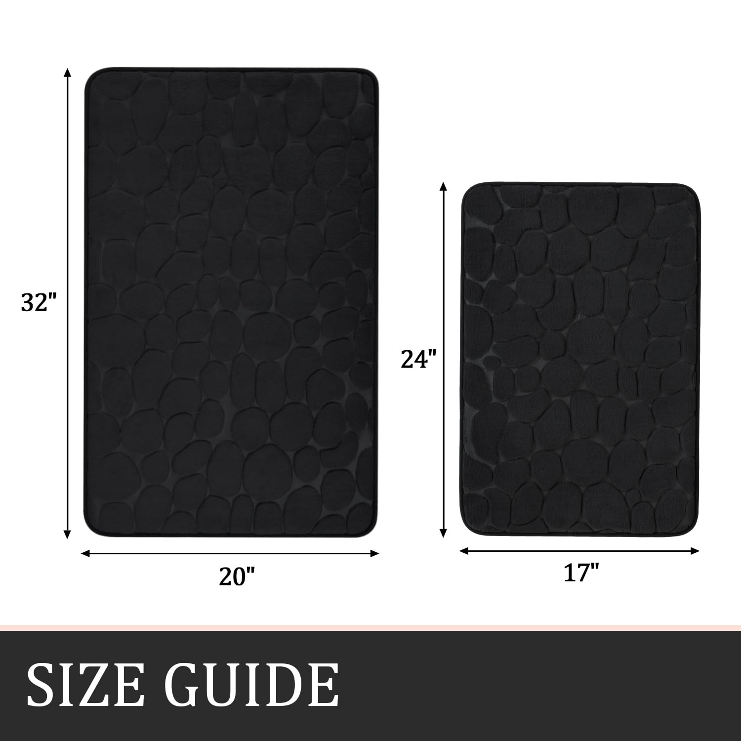 YIHOUSE non-slip backing prevents slipping on wood and tile floors