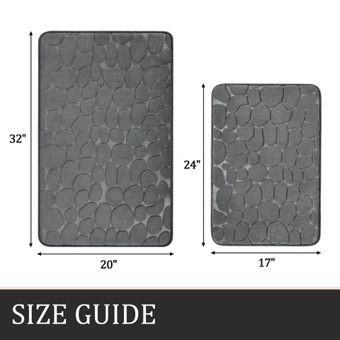 YIHOUSE non-slip backing with drip-dot pattern keeps mat in place.