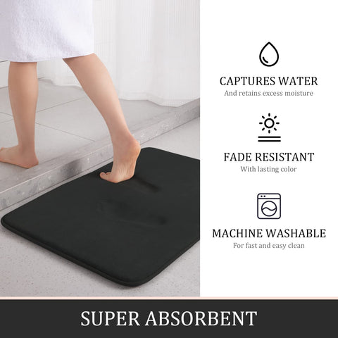 YIHOUSE non-slip backing keeps the rug secure on tile floors