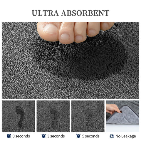 YIHOUSE non slip drip dot backing prevents shifting on bathroom floors